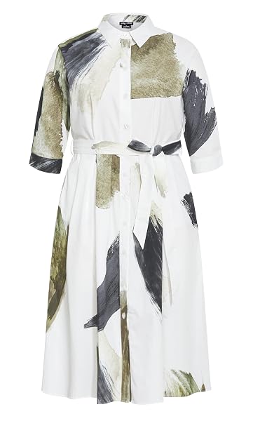 CITY CHIC WOMEN’S PLUS SIZE DRESS – ANGEL PRINT, 14