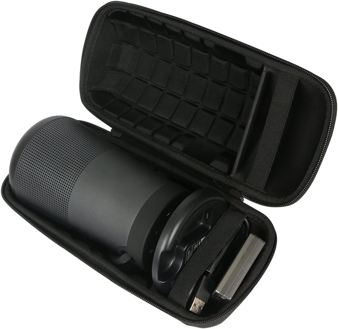 Khanka Hard Travel Case for Bose SoundLink Revolve+ Plus/Revolve+ (Series II) Plus 2 Bluetooth Speaker,fits Revolve Charging Cradle.(Round) - Image 4