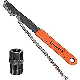 Oumers Bike Chain Tools Kit, Upgrade Rotor Lockring Removal Wrench & Chain Whip with Cassette/Bicycle Flywheel Chain Sprocket