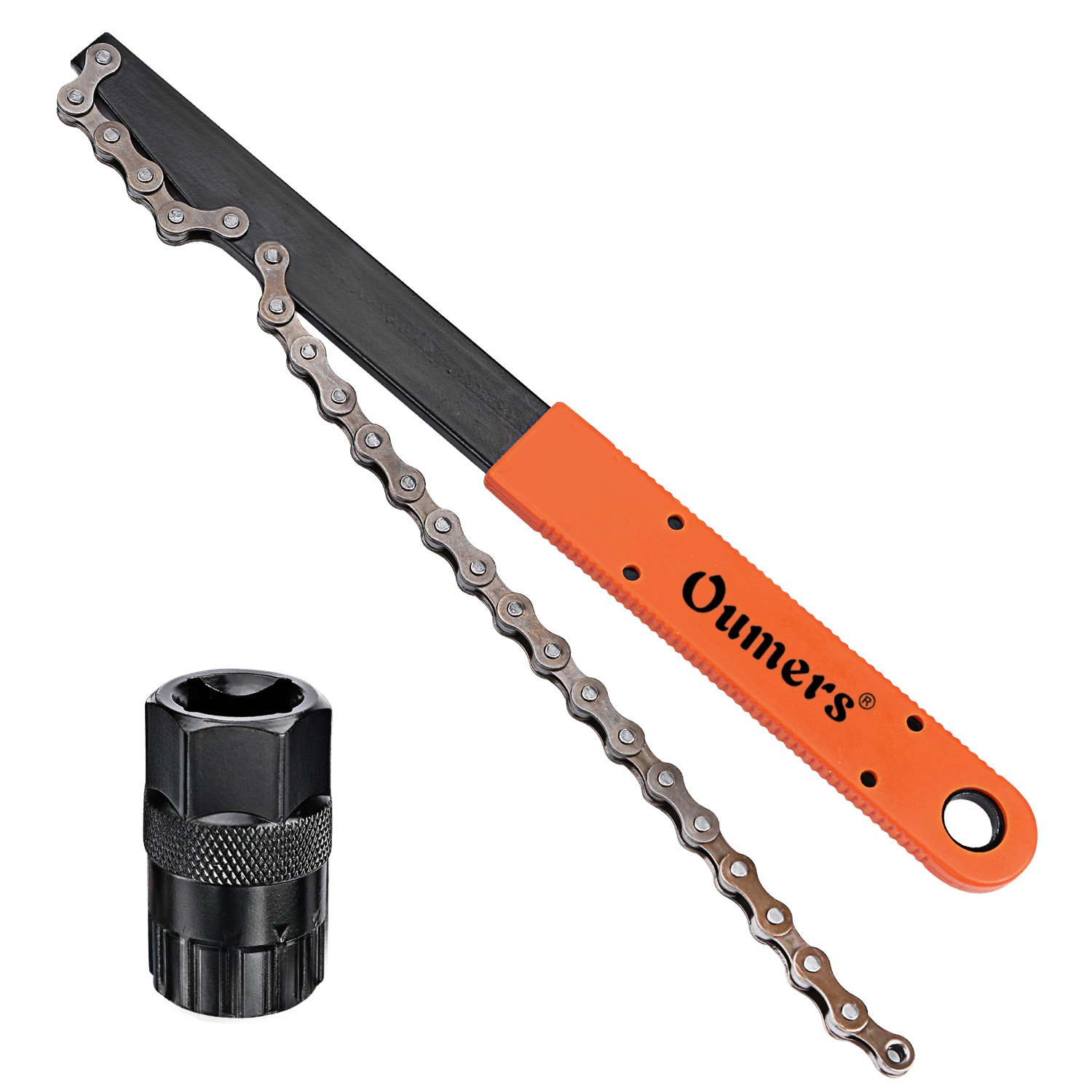 Photo 1 of Oumers Bike Chain Tools Kit, Upgrade Rotor Lockring Removal Wrench & Chain Whip with Cassette/Bicycle Flywheel Remover Sprocket Remover Tool Pack