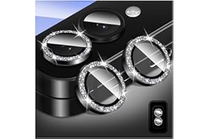 Bling Camera Lens Protector for Samsung Galaxy Z Flip 7, Kucheed 9H Tempered Glass Camera Cover Screen Protector, Glitter Aut