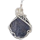 Designs by Nature Gems Handcrafted Raw Gemstone Necklace in Sterling Silver