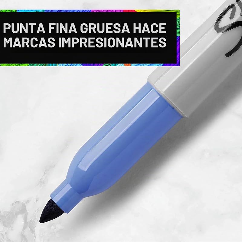 paquete regalo rotuladores permanentes, Hucha unicornio y rotuladores, Punta fina, Surtido colores Mystic Gem, 16 unidades, Regalos de unicornio para niños y niñas