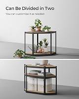 SONGMICS Corner Shelf 5-Tier Heavy Duty Shelving 875 kg Ink Black Beige view 8