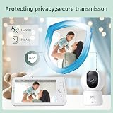 ARENTI 1080P Wifi Baby Monitor with Camera App Night Vision 5 inch PTZ Battery view 6