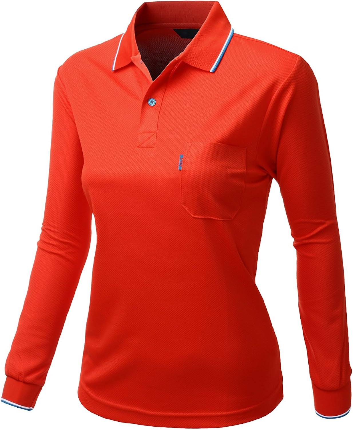 Xpril Damen Basic Kragen Polo Langarm Pocket Point TShirt Amazon.de