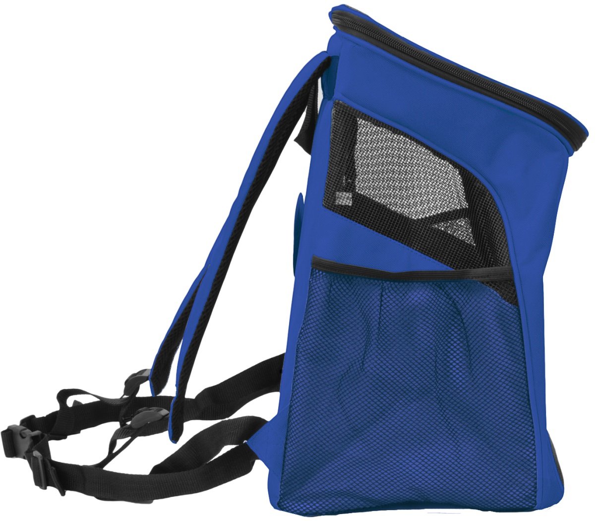 KritterWorld Pet Carrier Backpack for Small Dogs, Puppies, Cats, Kittens Up to 7lbs, Free Collapsible Dog Bowl Included, Comfort Mesh Pup Pack Great for A Walk, Travel, Hiking and Cycling, Blue