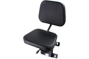 Eparts, Inc. E-KBB2 Buddy Seat, Black Vinyl Seat W/O Seatbelt for Kubota M7040, M8540, M9540 Tractors ++