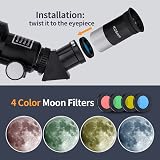 BEBANG Telescope for Astronomy 70mm 400/70 Pro Refractor with Tripod Phone view 6