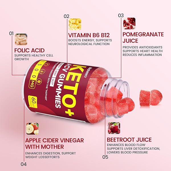 KETO ACV GUMMIES – RAPID KETO ACV DIET SUPPLEMENT ACV KETO GUMMIES FOR WOMEN MEN – 1500MG ORGANIC GLUTEN FREE APPLE CIDER VINEGAR WITH MOTHER – SUPPORT GUT DIGESTION