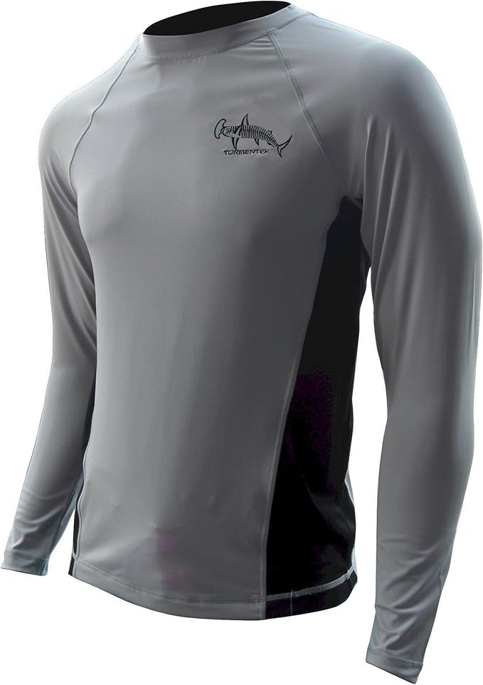 Tormenter Men S Spf 50 Long Sleeve Fishing Shirt Xl Hammer Head Gray At Amazon Men S Clothing Store