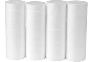 TFARC FOAM 3 Inch Foam Circles for 36-Pack 1 Inch Thick, Crafts, Polystyrene Circles for DIY Crafts School Supplies Decorations(White)