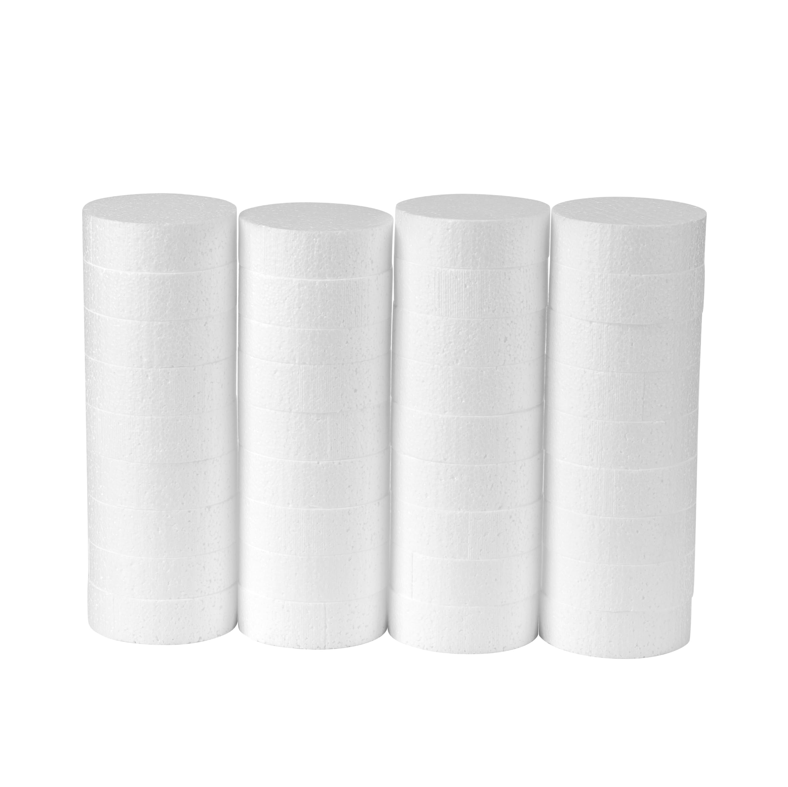 Photo 1 of 3 Inch Foam Circles for 36-Pack 1 Inch Thick, Crafts, Polystyrene Circles for DIY Crafts School Supplies Decorations(White)