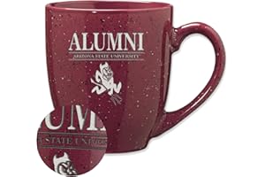 Rico Industries NCAA Alumni 16 oz Team Color Laser Engraved Speckled Ceramic Coffee Mug