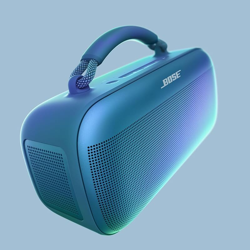 Tragbarer SoundLink Max Lautsprecher, große tragbare Bluetooth Boombox mit Akku, wasserdichte Lautsprecher Boxen, bis zu 20h Akkulaufzeit, USB-C, integrierter 3,5 mm AUX-Eingang, Dämmerungsblau