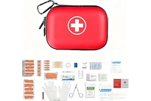 Reaindeer First Aid Kit for Hiking, Backpacking, Camping, Travel, Car & Cycling. Waterproof Hard Shell Case,All-Purpose Porta