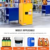 VEVOR 30 Gal Galvanized Steel Flammable Safety Cabinet 18"x18"x35.4" NFPA OSHA view 8