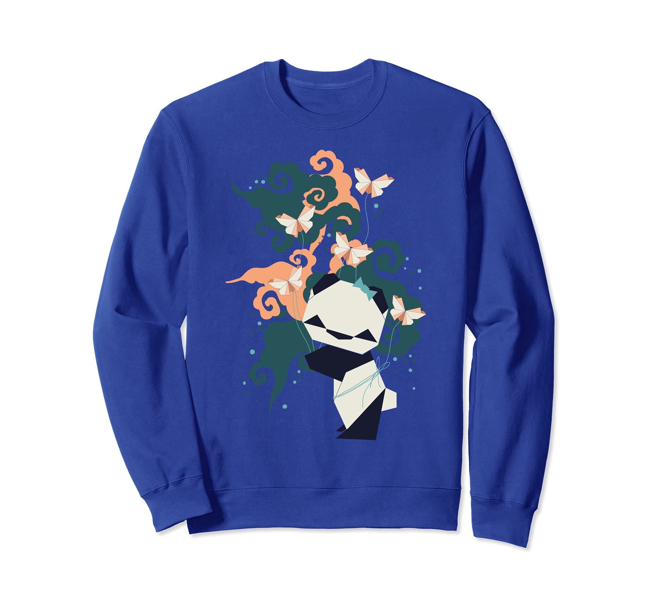 Panda Origami Cute Bear Baby Butterfly Funny Kid Teen Kawaii Sweatshirt