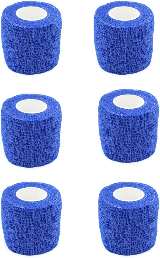 Self Adhesive Bandage Cohesive Warp Bandages Sport Medical Tape 2'' x 5y Sport Bandages Non-Woven 6 Roll
