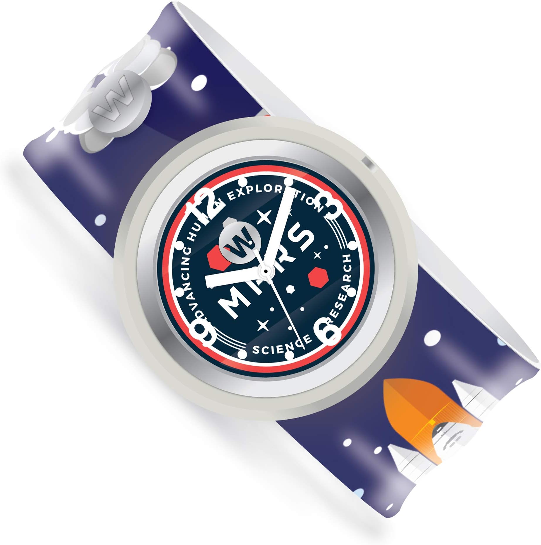 Watchitude Slap Watch - One Size, Boys and Girls, Plunge Proof, Removable Analog Face, Colorful and Inspiring, Interchangeable Silicone Bands, Fun and Inspiring Bracelet Watches