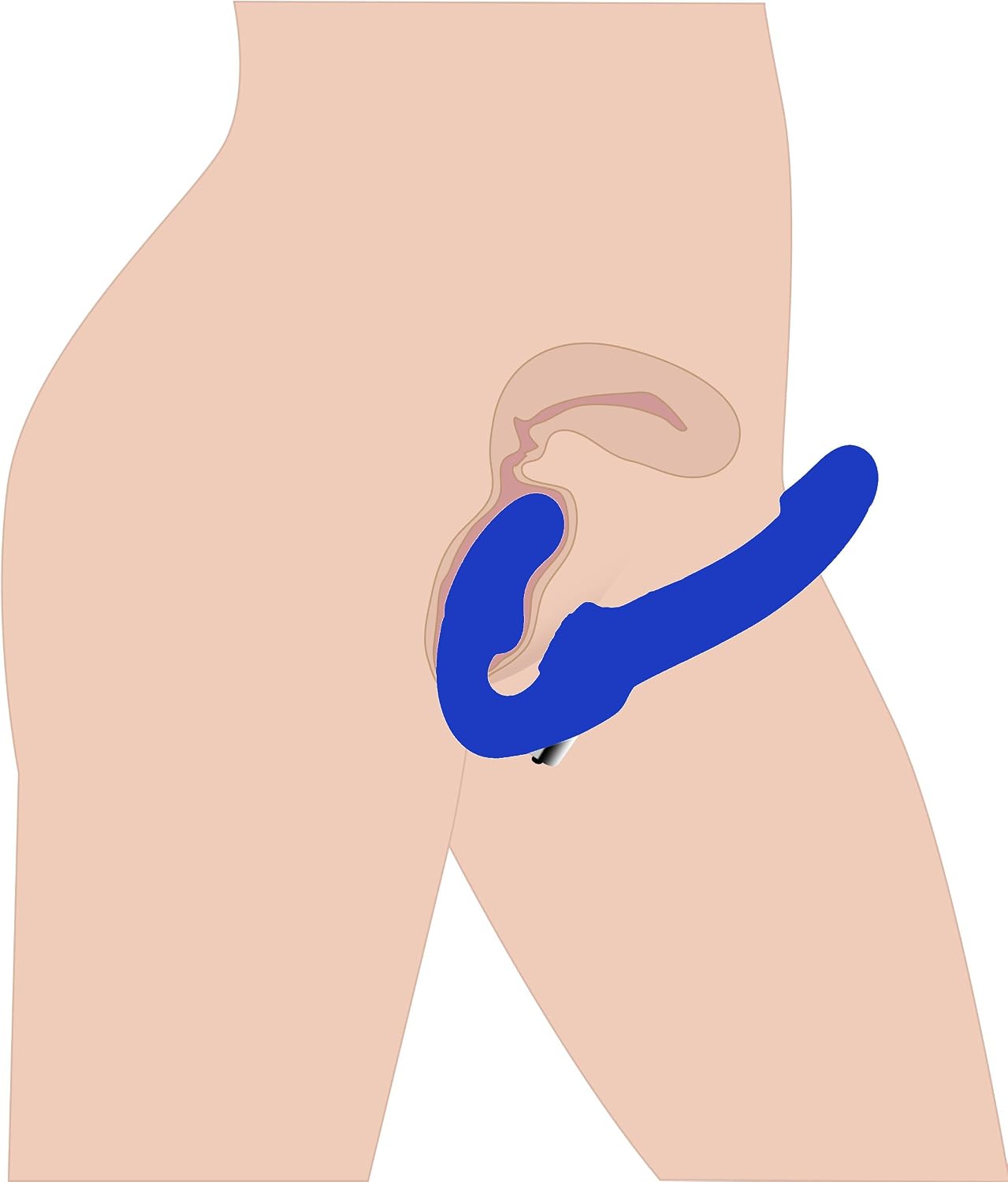 Strap U Blue Revolver II Strapless Strap-On Dildo - Image 5