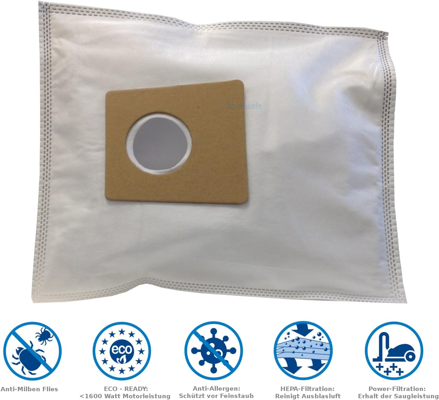 10 Vacuum Cleaner Bags for Siemens Type G - VS06B1110 Synchropower as Genuine VZ41FGALL Power Pro Tect Type G All by Microsafe