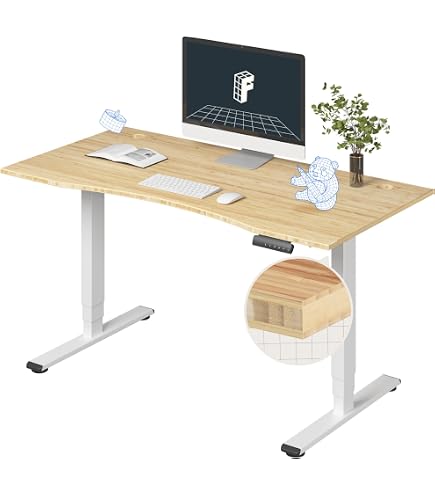 Amazon.com: FLEXISPOT E3 Bamboo Dual Motor Electric Standing Desk