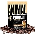 Animal Whey Protein Coffee Powder, Loaded with 22g of Protein, 100mg of Caffeine, and BCAAs for Pre & Post Workout Muscle Builder Recovery with Digestive Enzymes for Men & Women, Cold Brew Latte, 1 lb