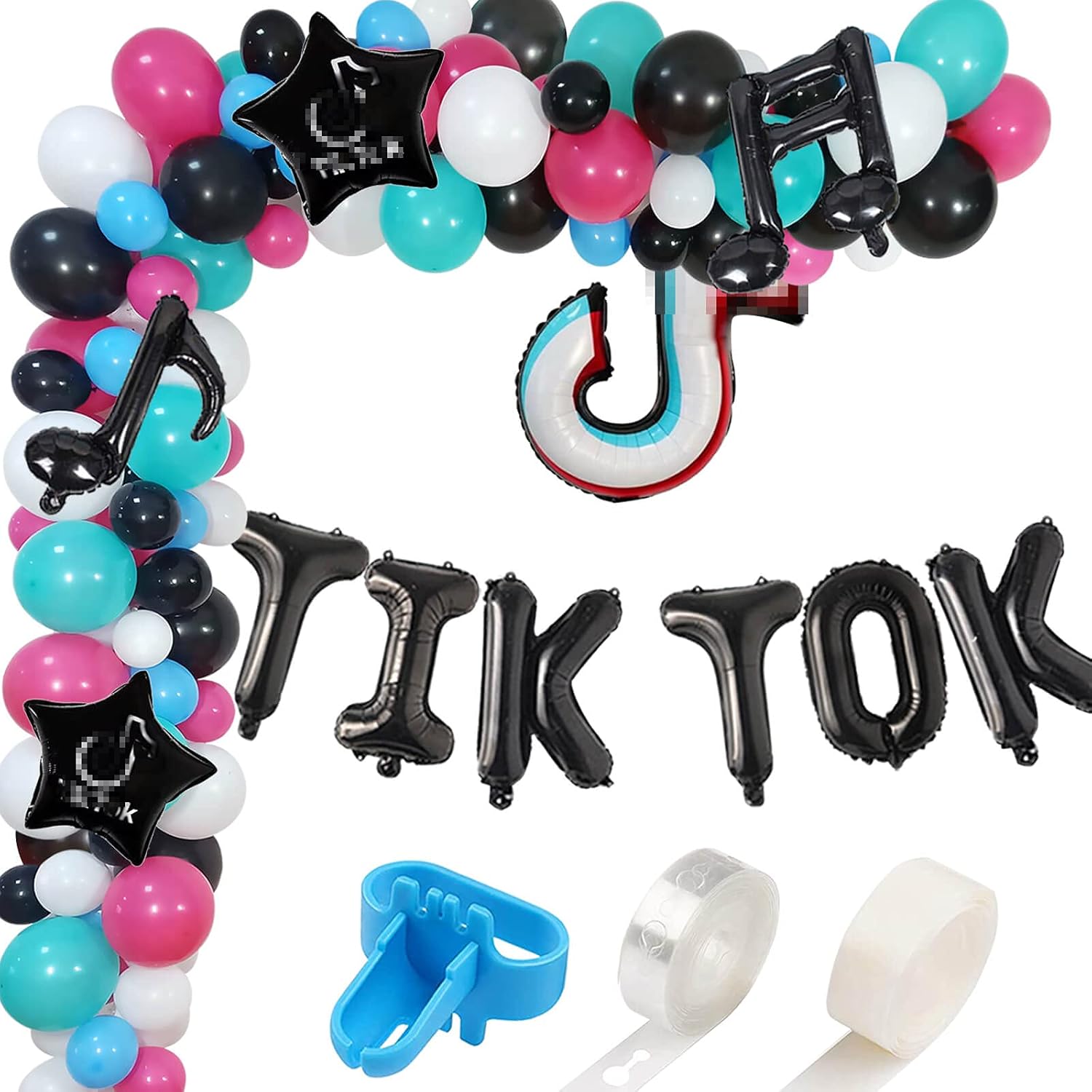 Tik Tok Party Decorations Balloons Garland Arch Kit 114pcs