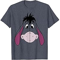 USA製　disney EEYORE ビッグプリント　tシャツ 顔ドン　グレー 古着 90s USA製 Disney Pooh Eeyore イーヨー BIG フェイス T