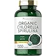 Carlyle Organic Chlorella Spirulina Tablets | 1300 Count | 50/50 Blend | Non-GMO and Gluten Free Supplement