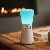 BITILLUM RGB Rechargeable Digital Hourglass, LED Visual Timers, 1-99 Mins | 8 Gradual Change Colors, Time Flow Simulation, Electronic Hourglass for Teens, Adults, School, Home, Kitchen