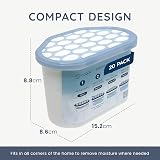 CUQOO Disposable Dehumidifier 500ml Pack of 20 Moisture Absorbers view 3