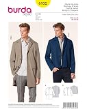 Burdastyle Cartamodello 5974 Per Donna - Cappotto E Giacca Taglio Dritto, Maniche Raglan, Tasche, Livello 3 (Avanzato), Taglie 34-44, Istruzioni In 6 Lingue