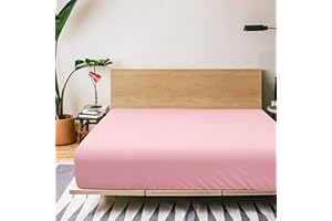 FLXXIE Fitted Sheet Full - Bottom Sheet - Microfiber Deep Pocket up to 15inch Full Size Fitted Sheet - Soft and Wrinkle, Fade, Shrinkage Resistant Fitted Bed Sheet, Pink