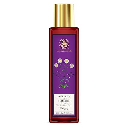 Forest Essentials Ayurvedic Bhring Raj Herb Enriched Head Massage Oil, 200ml