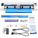 VEVOR Cutting Machine, Automatic Edge Detection Vinyl Cutter Machine with Two Types of Blades, Design Software and Materials, Compatible with Multiple File Formats, for Creating Customized DIY Crafts