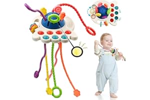 Baby Sensory Montessori Toys for Toddlers, Car Travel Toys for Toddlers 2 3 Year Old Boy Girl Birthday Gift, Soft Food Grade 