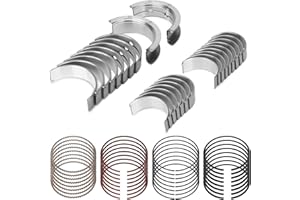 GDUKOP Upgrade STD Main & Rod Bearing Kit w/Piston Rings Compatible with Chevy, GM LS Gen III IV 4.8L 5.3L- LR4 LY2 L20 LM4 LM7 L59 LC9 LY5 V8 Engine 1999-2016 Replace# 2M4978 MS2199 BB253J CB663 41859CP