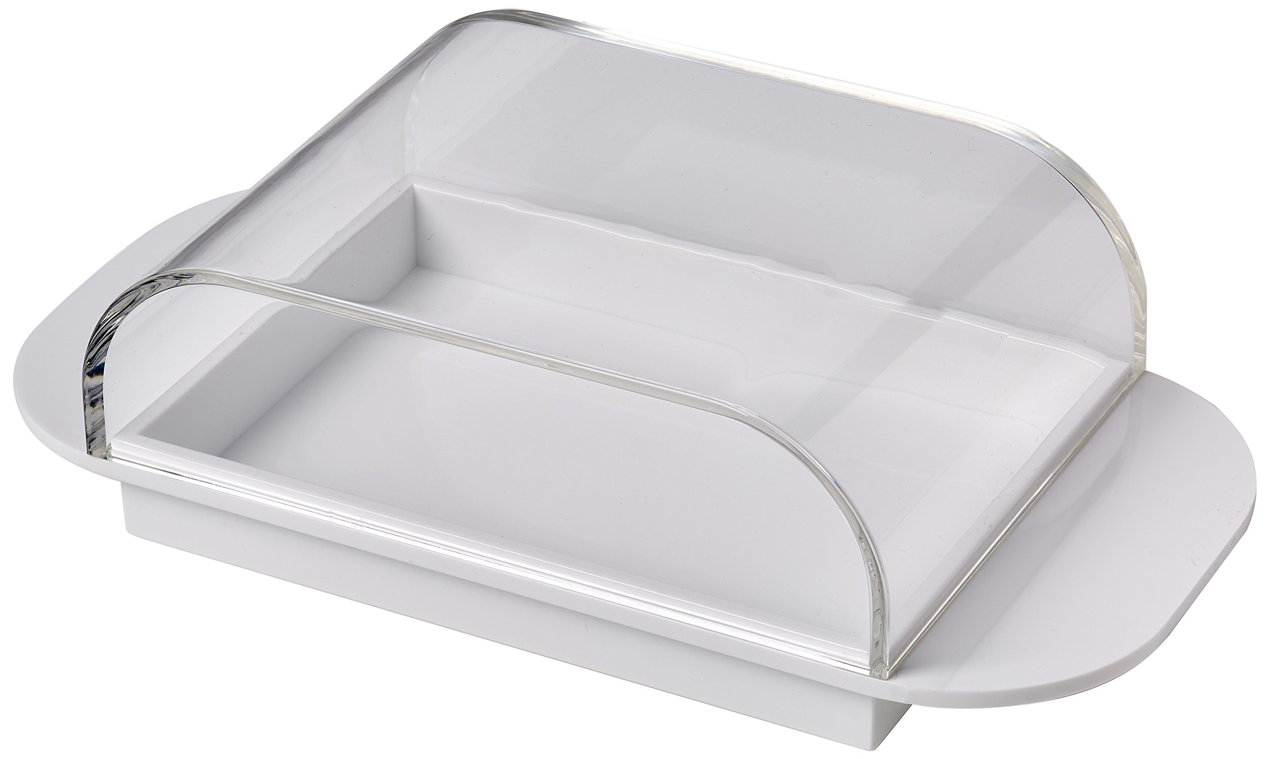 Guzzini Storage Happy Day Butter Dish White, Acrylic, 0.1 x 0.1 x 0.1 cm