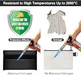 OFFCUP Fireproof Document Bag 2pcs 8x4.6 Inches Waterproof Zipper view 4