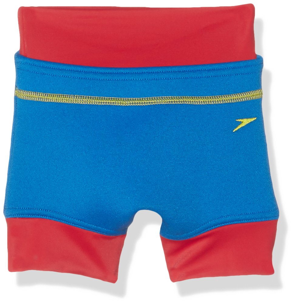 Speedo Boy's Swimnappy Cover - Neon Blue/Risk Red/Lime Punch, Size 9-12