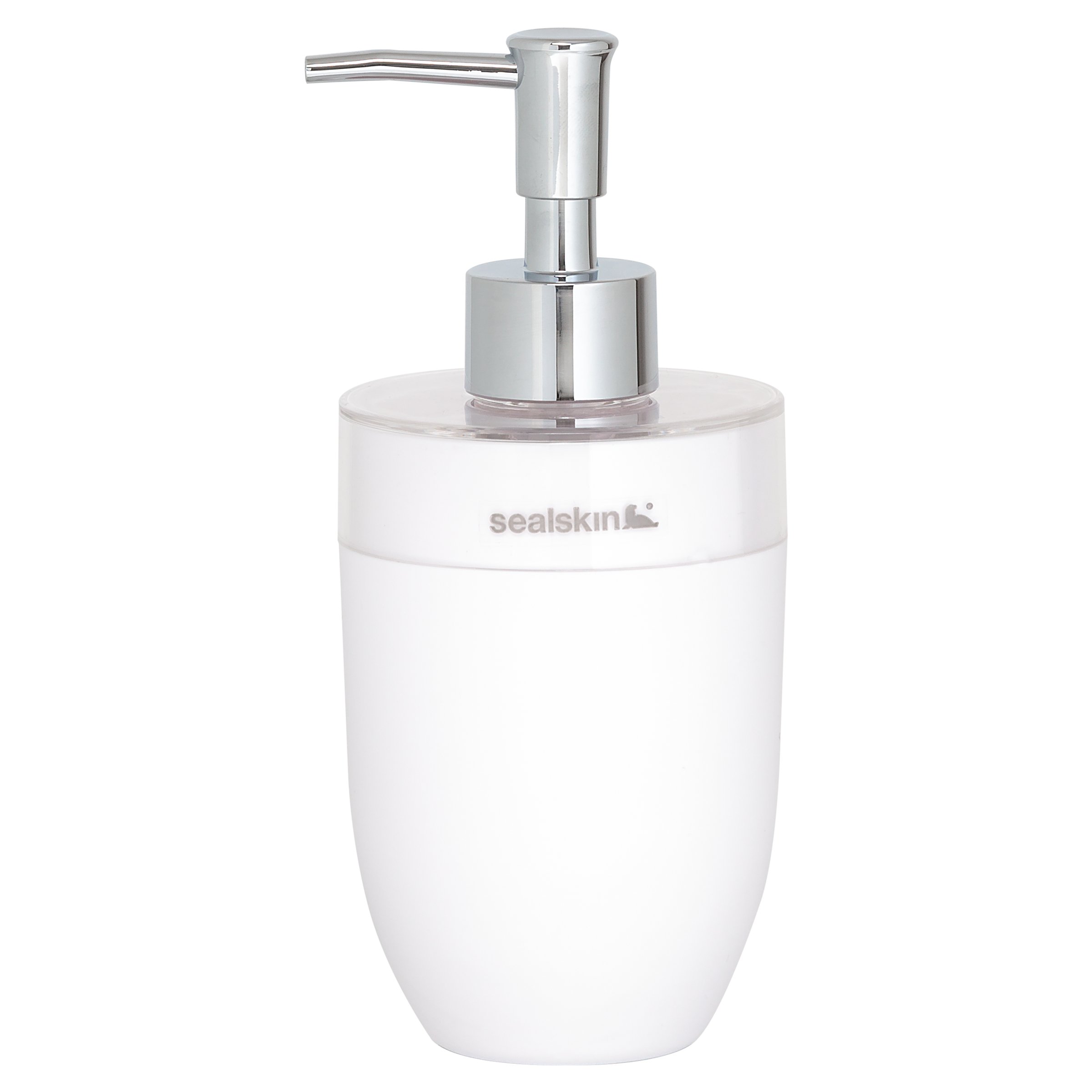 Sealskin Bloom Soap Dispenser, ABS, White, 8.7 x 17.9 x 7.7 cm