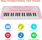 Shayson 37 Keys Kids Keyboard Piano with Microphone Pink 3-12 Years view 2
