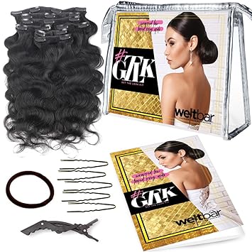 Amazon Com Weftbar Clip In Hair Kits For Wedding Bridal Bun
