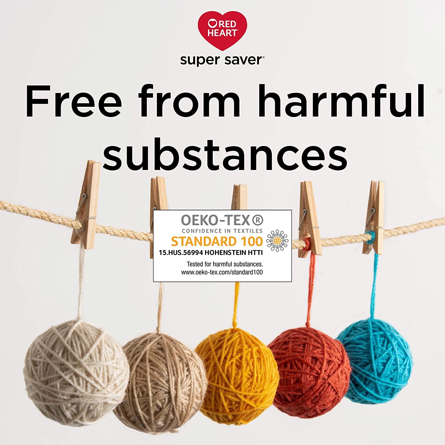 Red Heart Super Saver Jumbo Aran Fleck Yarn - 2 Pack of 10oz/283g - Acrylic - 4 Medium (Worsted) - 482 Yards - Knitting/Crochet