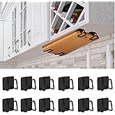 Aogigigio Under Cabinet Cutting Board Holder - 12 Pcs Pot Lid Organizer for Cabinet Rack Storage Stainless Steel Shelf Counter Chopping Board Holder (Black)