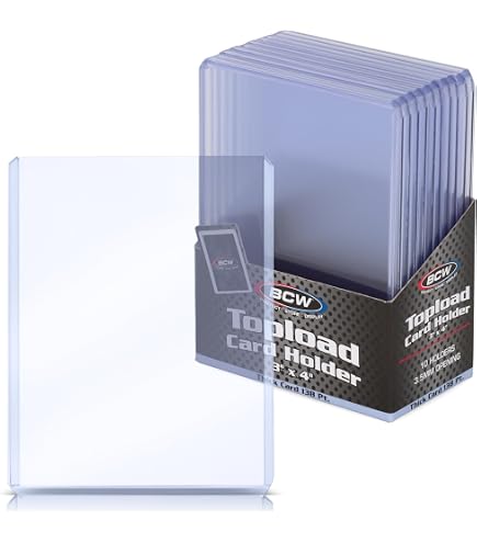 Amazon.com: BCW Thick 79PT Card Top Load Holder (Pack of 25), 3 x