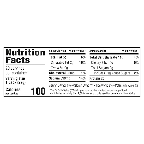 HANDI-SNACKS RITZ CRACKERS ‘N CHEESY DIP SNACK PACKS, 20 SNACK PACKS