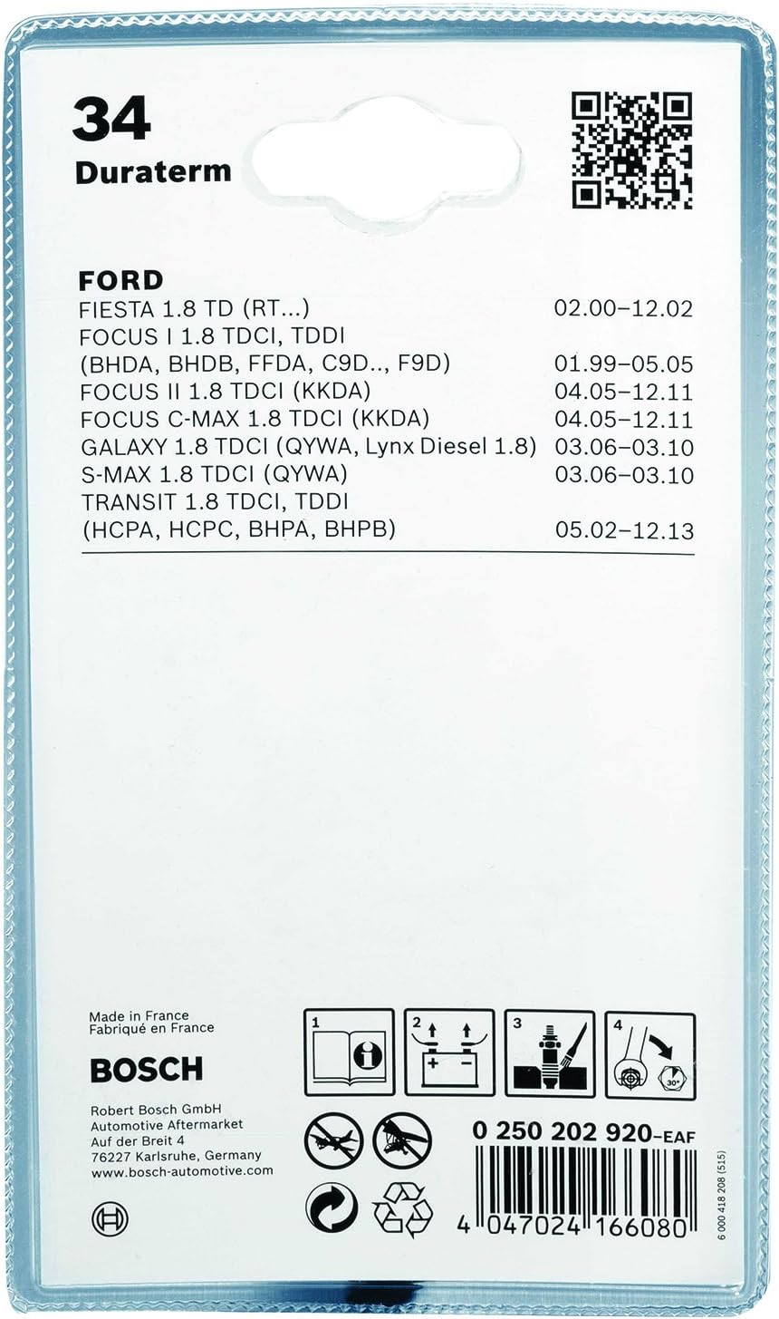 Bosch 0250202043 (GLP030) - Glow plug Duraterm Glow Plug - Carton box - 1 piece - for diesel engine vehicles - Image 3